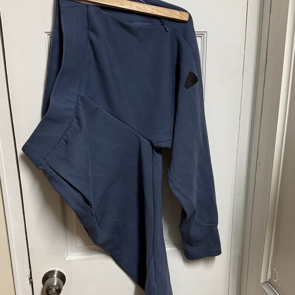 Adidas Navy Joggers with Logo